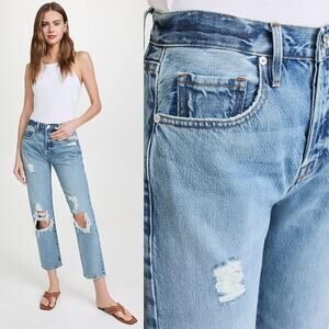 FRAME | NWT Le Original Straight Jeans Sunkissed Medium Distressed 31